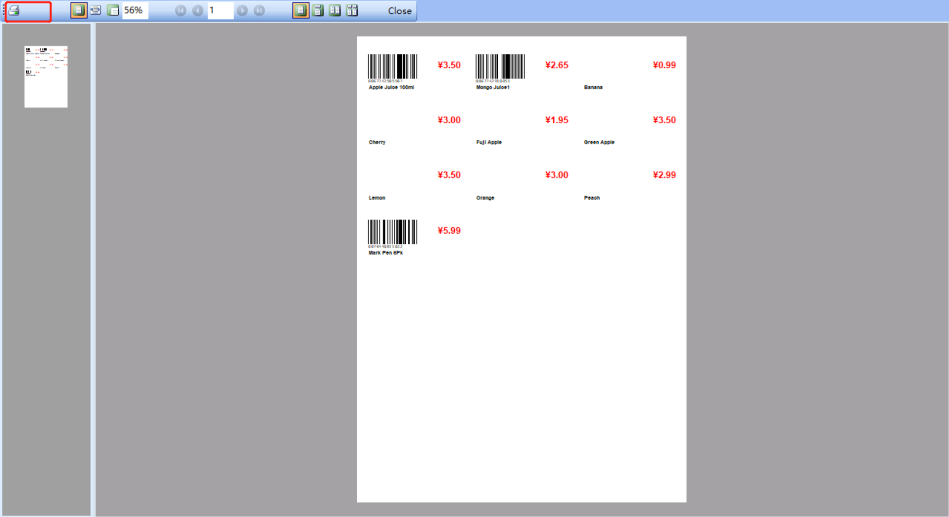 How to Print Shelf Labels for Different Items at the Same Time Zii