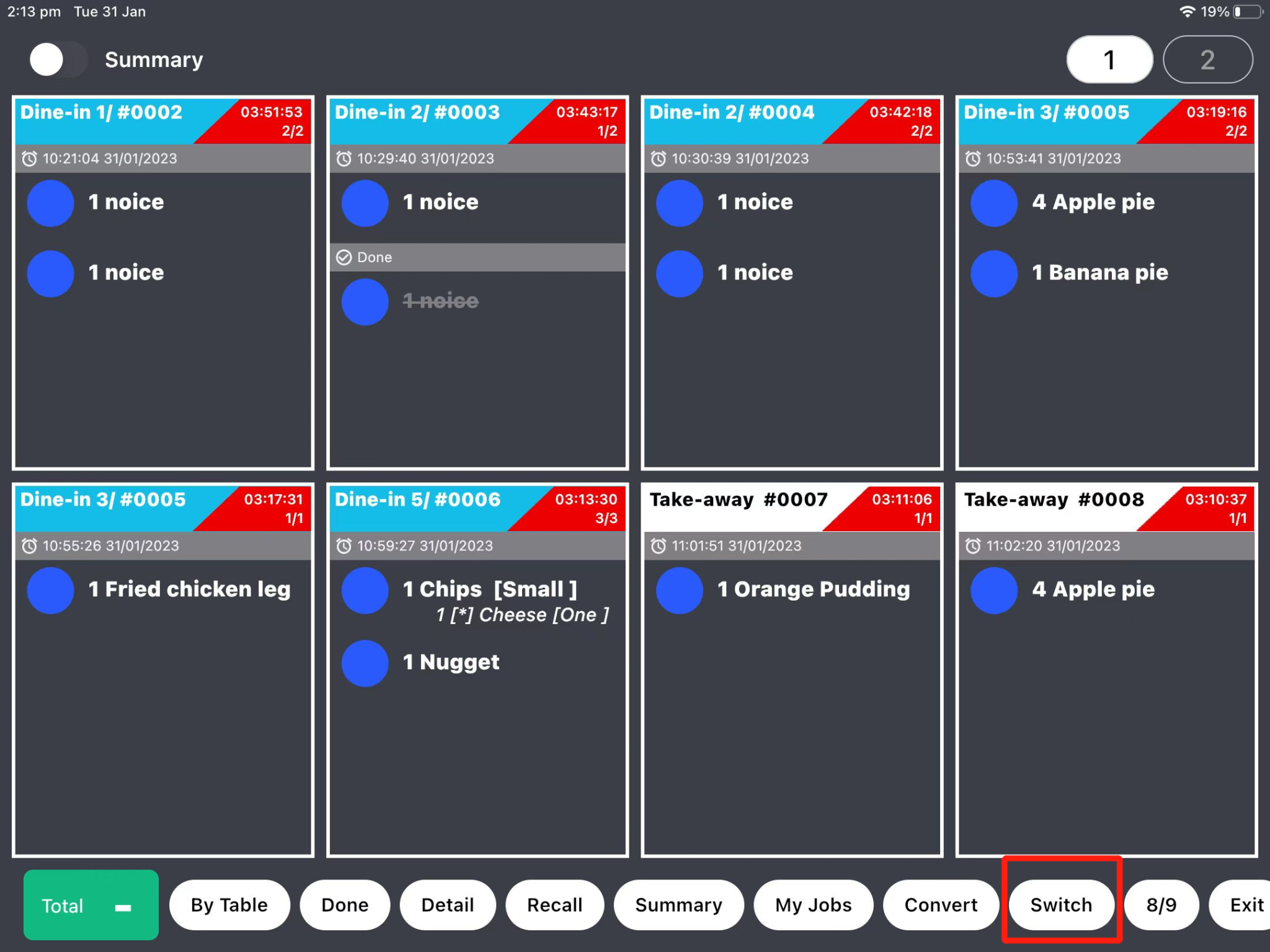 KDS Operation – Zii Help Center